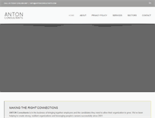 Tablet Screenshot of antonconsultants.com